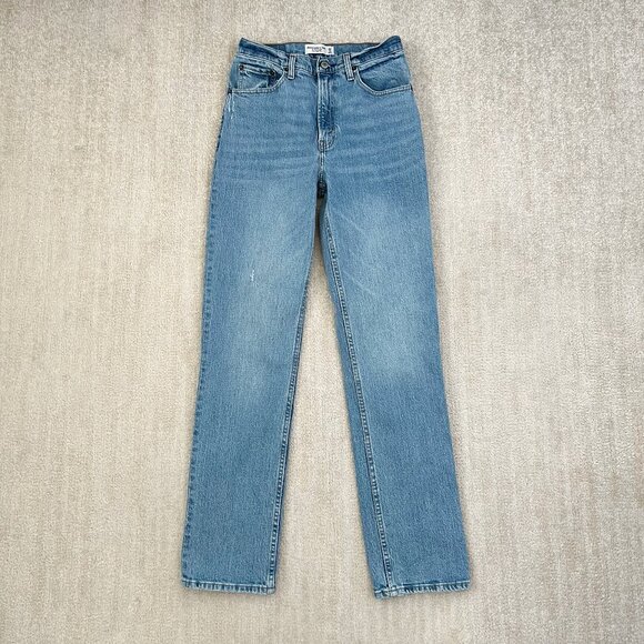 Abercrombie & Fitch Denim - Abercrombie & Fitch 90s Straight Ultra High Rise Blue Jeans 26 / 2 Long